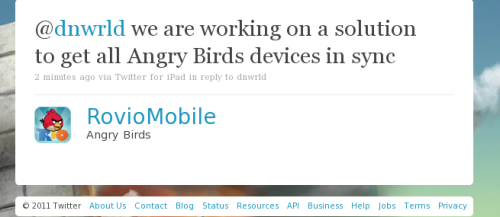 Angry Birds Sync