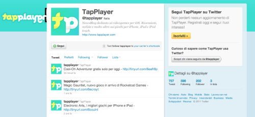 TapPlayer Social Network