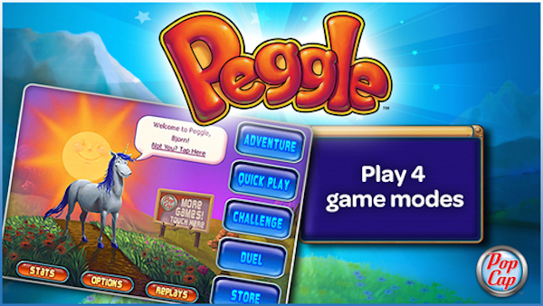 Screenshot del gioco Peggle