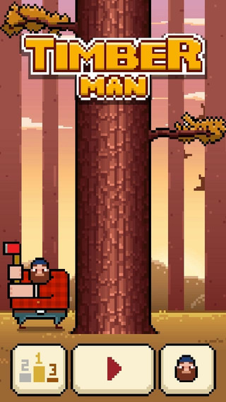 Screenshot del gioco Timberman