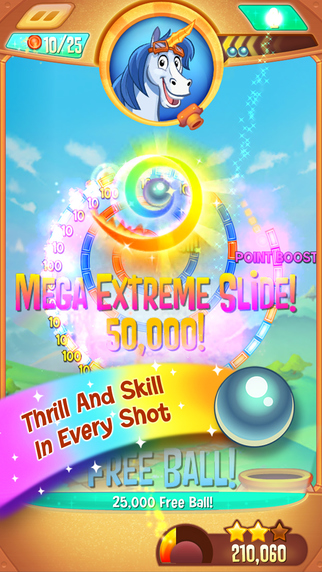 Screenshot del gioco Peggle Blast