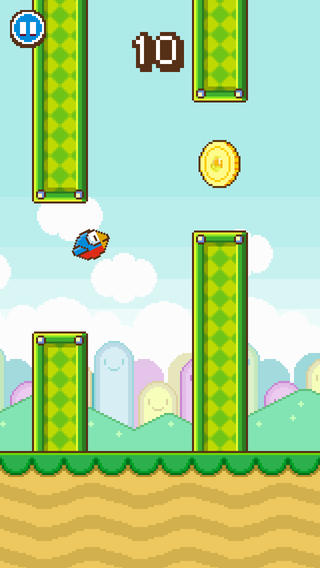 Screenshot del gioco Flappy Wings