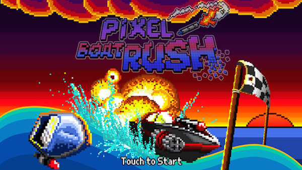 Screenshot del gioco Pixel Boat Rush