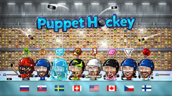 Screenshot del gioco Puppet Ice Hockey
