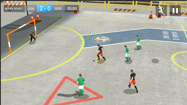 Screenshot del gioco Street Soccer 2015