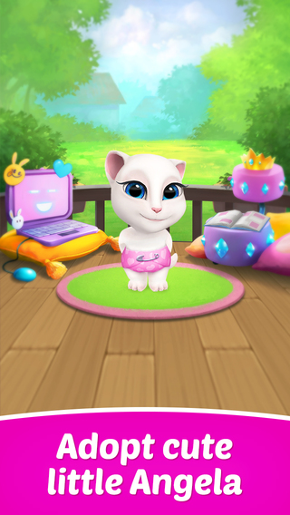 Immagine di presentazione del gioco My Talking Angela