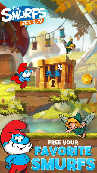 Immagine di presentazione del gioco I Puffi Epic Run
