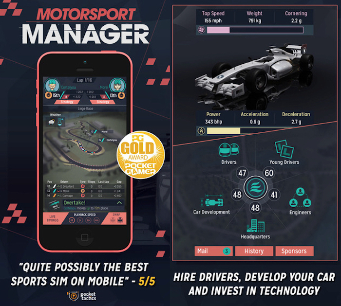 Immagine di presentazione di Motorsport Manager